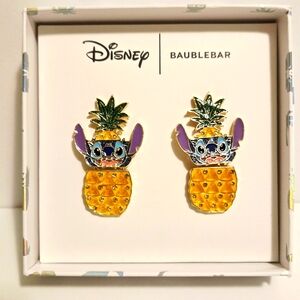 Disney x Baublebar Stitch Pineapple Earrings NIB